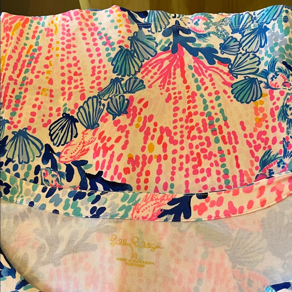 Lilly Pulitzer Pink and Blue Patterned Dress